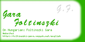gara foltinszki business card